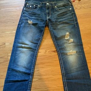 Blue and white true religion jeans brand new